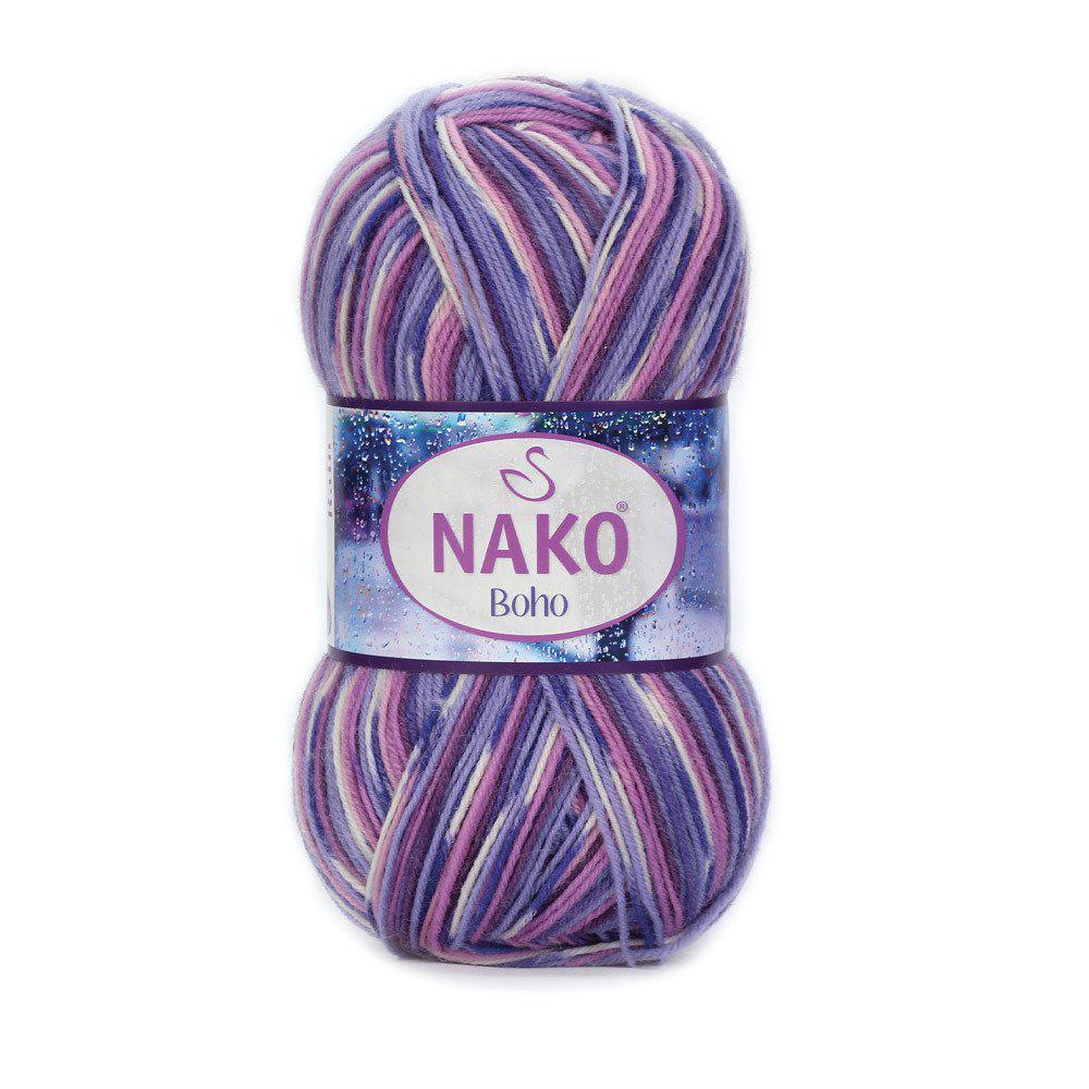 Пряжа носочная Nako Boho Concept 82456 Purple Rain (2524) Пряжа носочная Nako Boho Concept 82456 Purple Rain (2524)