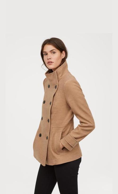 Пальто H&M р. 38 Бежевый (626587b33)