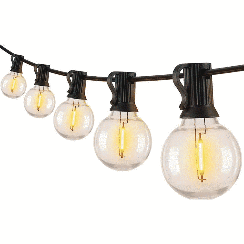 Гирлянда уличная 10 м на 20 лампочек от сети Теплый белый (234582722)