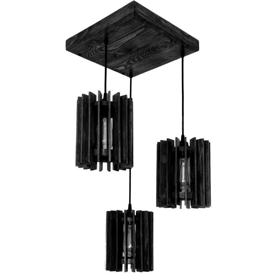 Подвесной светильник из дерева Бакара Венге (ЛЮС-003712)