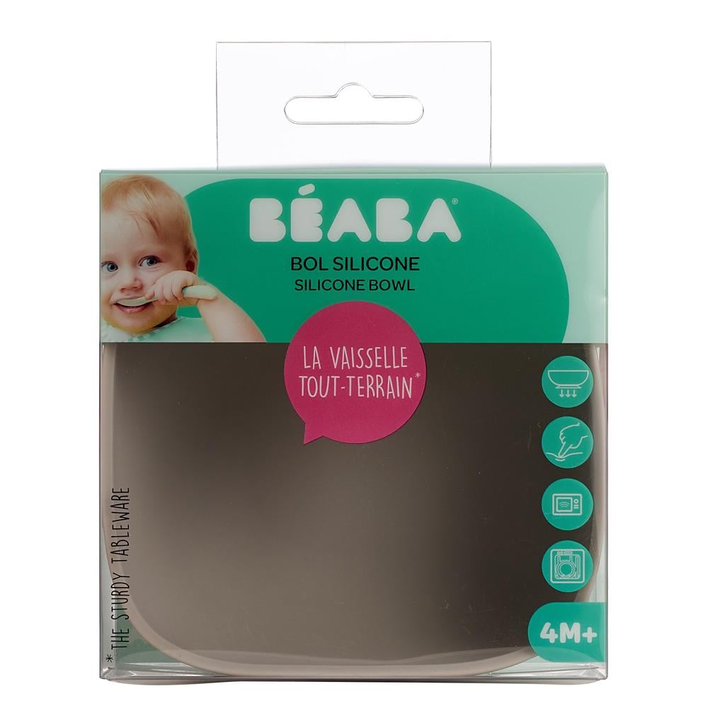 Миска силиконовая Beaba на присоске Серый (11916537)