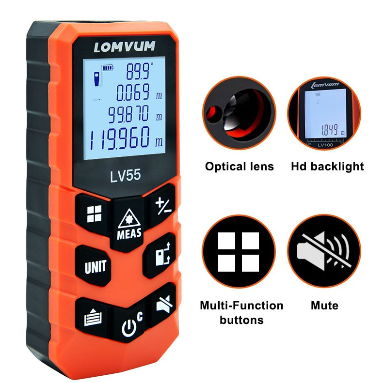 Лазерный дальномер LOMVUM LV55 40 м - фото 2