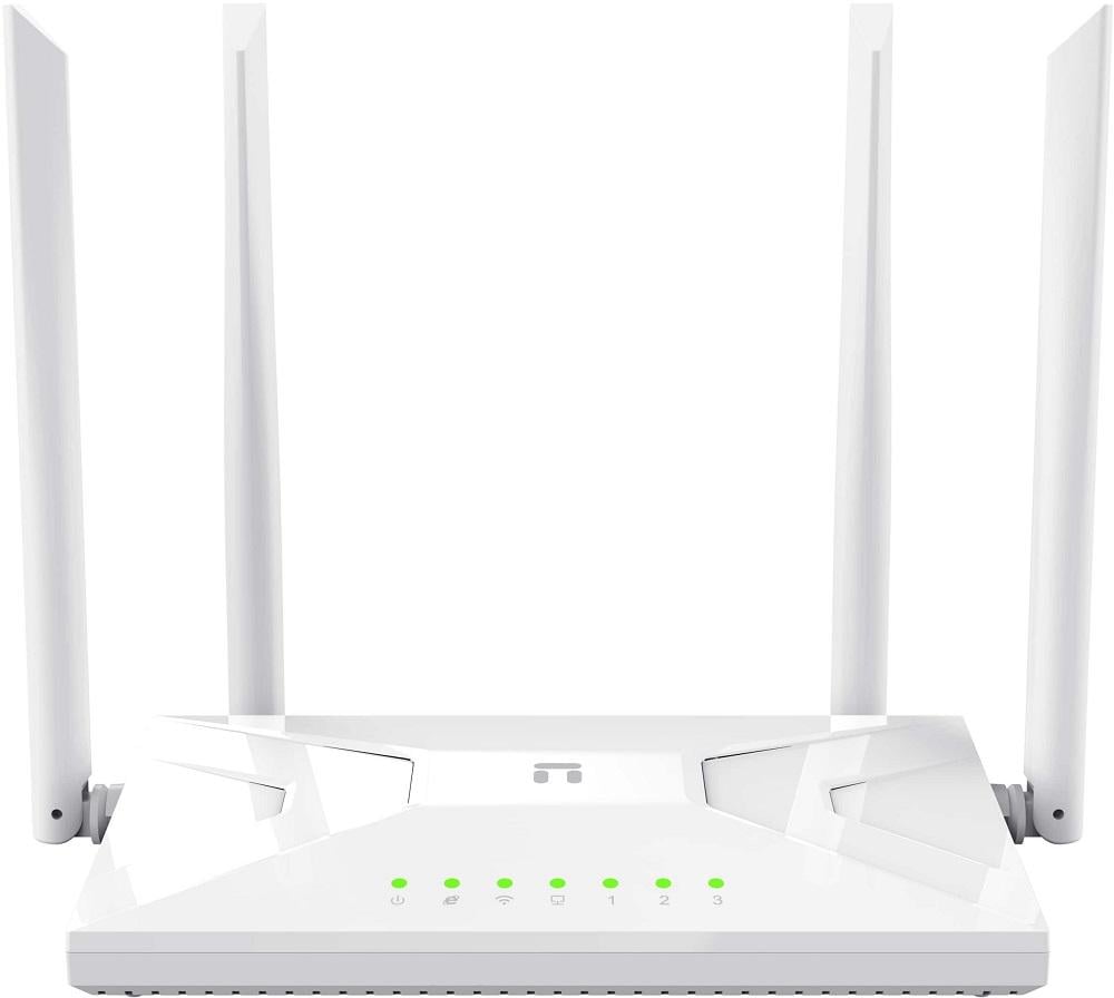 Роутер Netis NC21 AC1200 2,4 GHz до 300 Mbps 5 GHz до 867 Mbps 4xLan 4 внешние несъемные антенны White