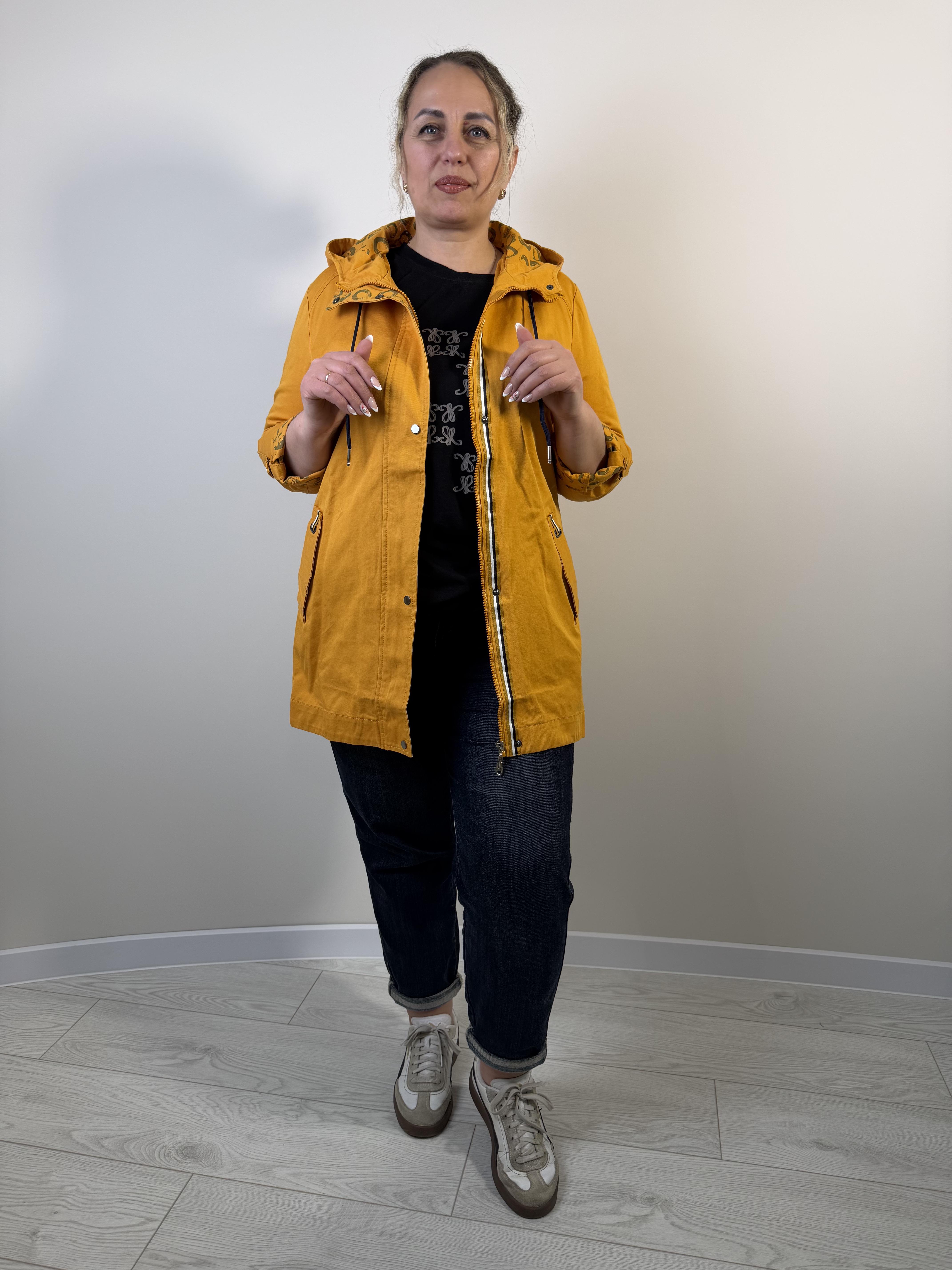 Куртка-парка жіноча демісезонна 5XL Гірчичний (611/5XL(Г))