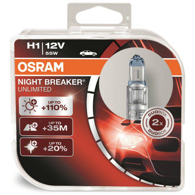 Лампа Osram 12V H1 55W Night Breaker 64150-NBU