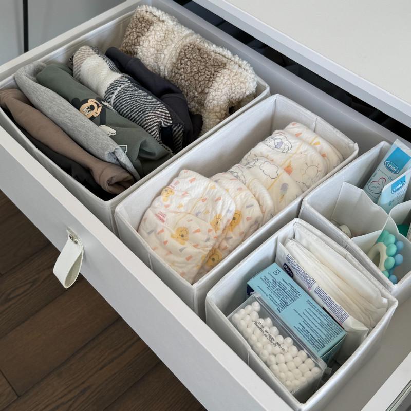 Набір коробочок MAXI в дитячий комод Білий (Wh-maxi) - фото 2 Набір коробочок MAXI в дитячий комод Білий (Wh-maxi) - фото 2