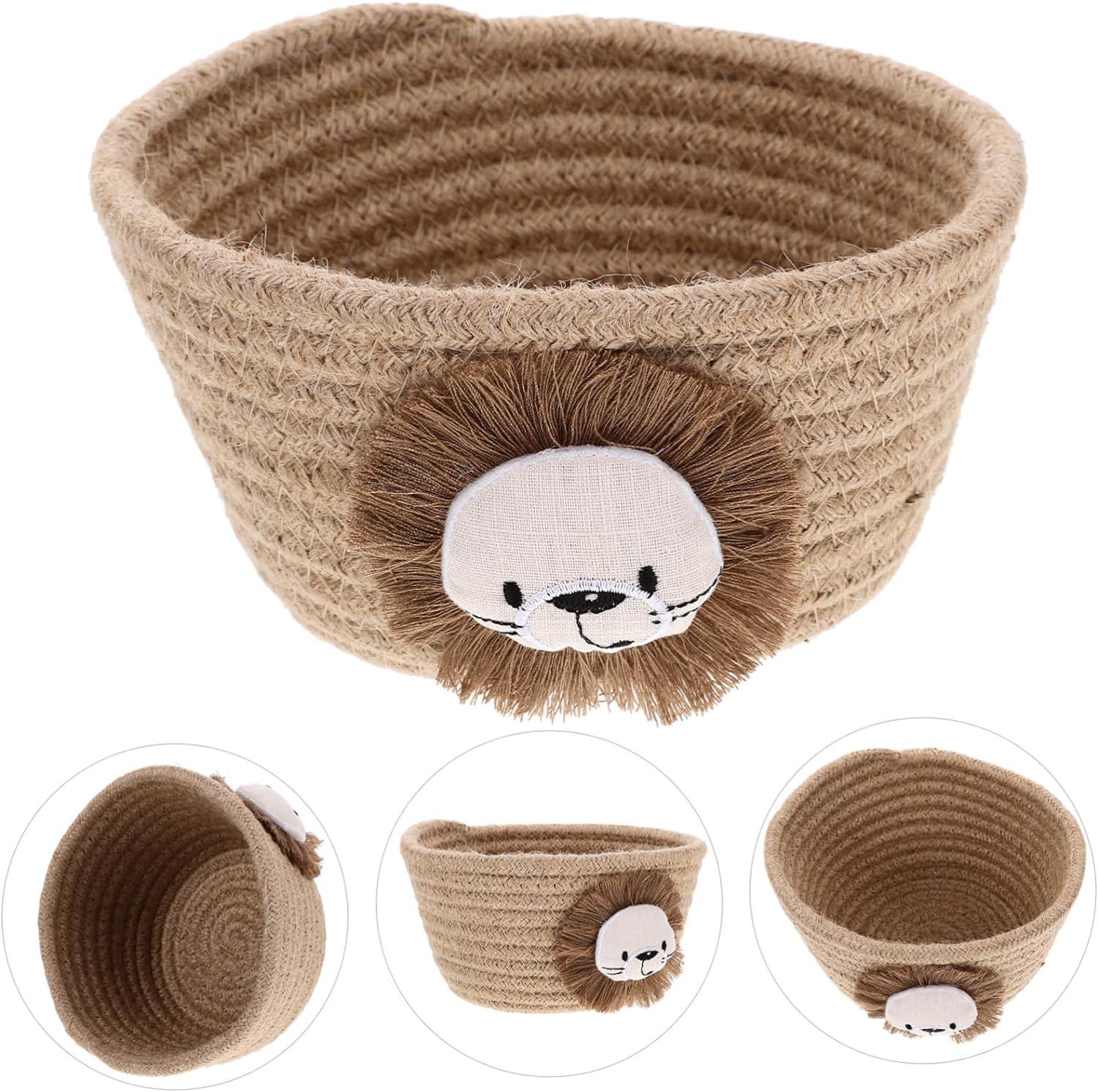 Корзинка для игрушек и мелочей 16x9 см Lion Beige - фото 2