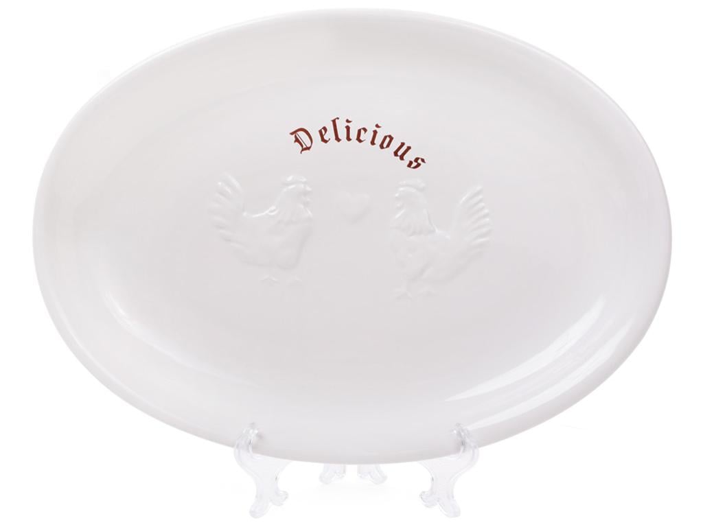 Блюдо Тоскана 37 см с объемным рисунком (BDI-875-404)