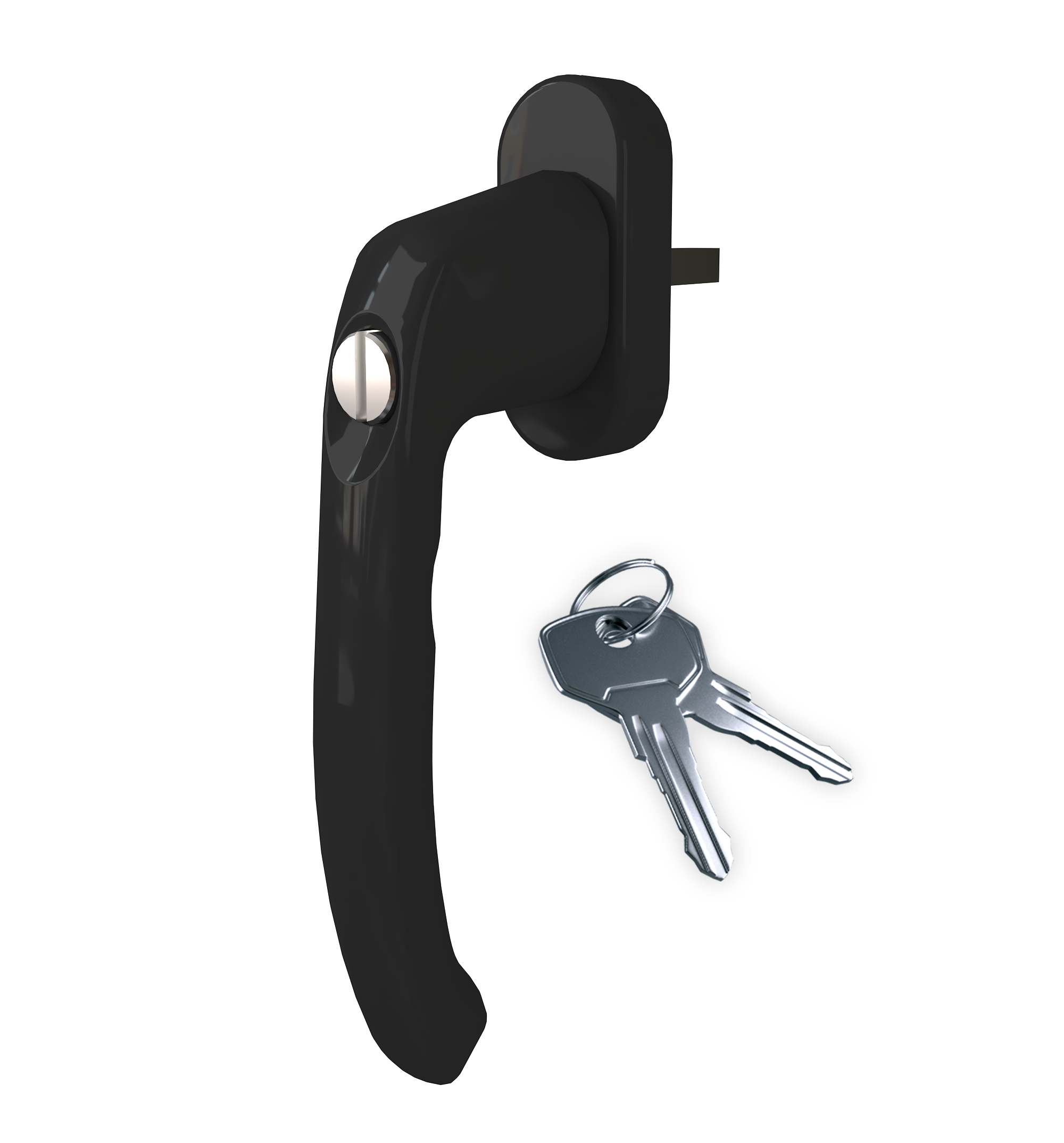 Ручка віконна ASTEX Antey із замком Антрацит