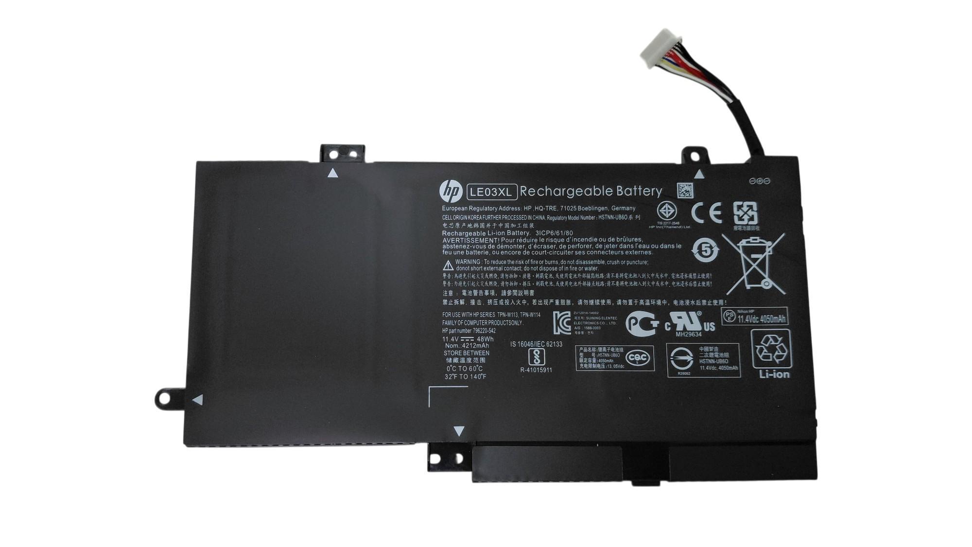 Аккумулятор для ноутбука HP LE03XL Envy x360 m6 11,4 V 4000 mAh (065198)