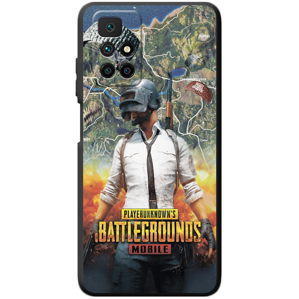 Чохол BoxFace Xiaomi Redmi 10 PUBG Mobile Чорний силікон (43311-up2309-43679)