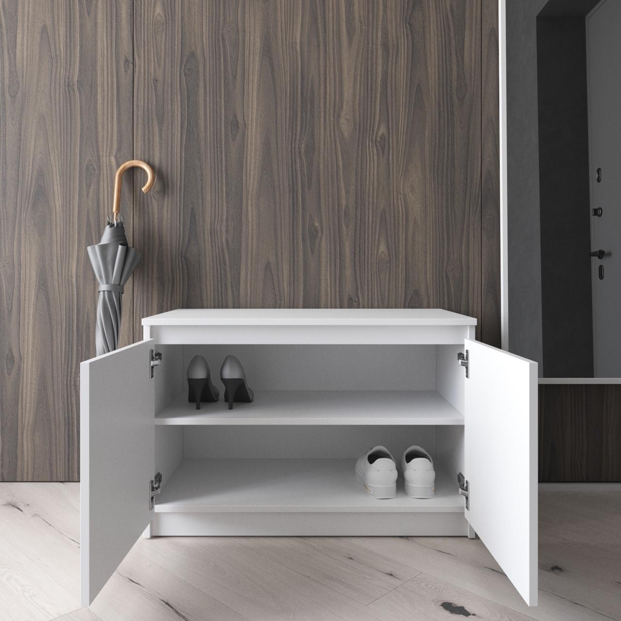 Тумба для обуви Вайс R-20 802х400х530 мм Белый (30717725) - фото 2 Тумба для обуви Вайс R-20 802х400х530 мм Белый (30717725) - фото 2