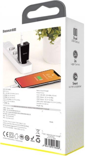 Зарядное устройство Baseus USB 10.5W CCFS-R01 Черный - фото 6 Зарядное устройство Baseus USB 10.5W CCFS-R01 Черный - фото 6