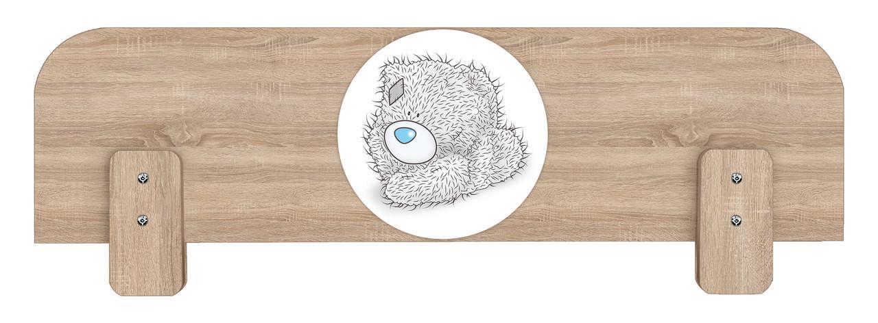 Бортик защитный МАКСИ-МЕбель для кровати Тедди под толщину боковой царги 22 мм Дуб сонома (12093)