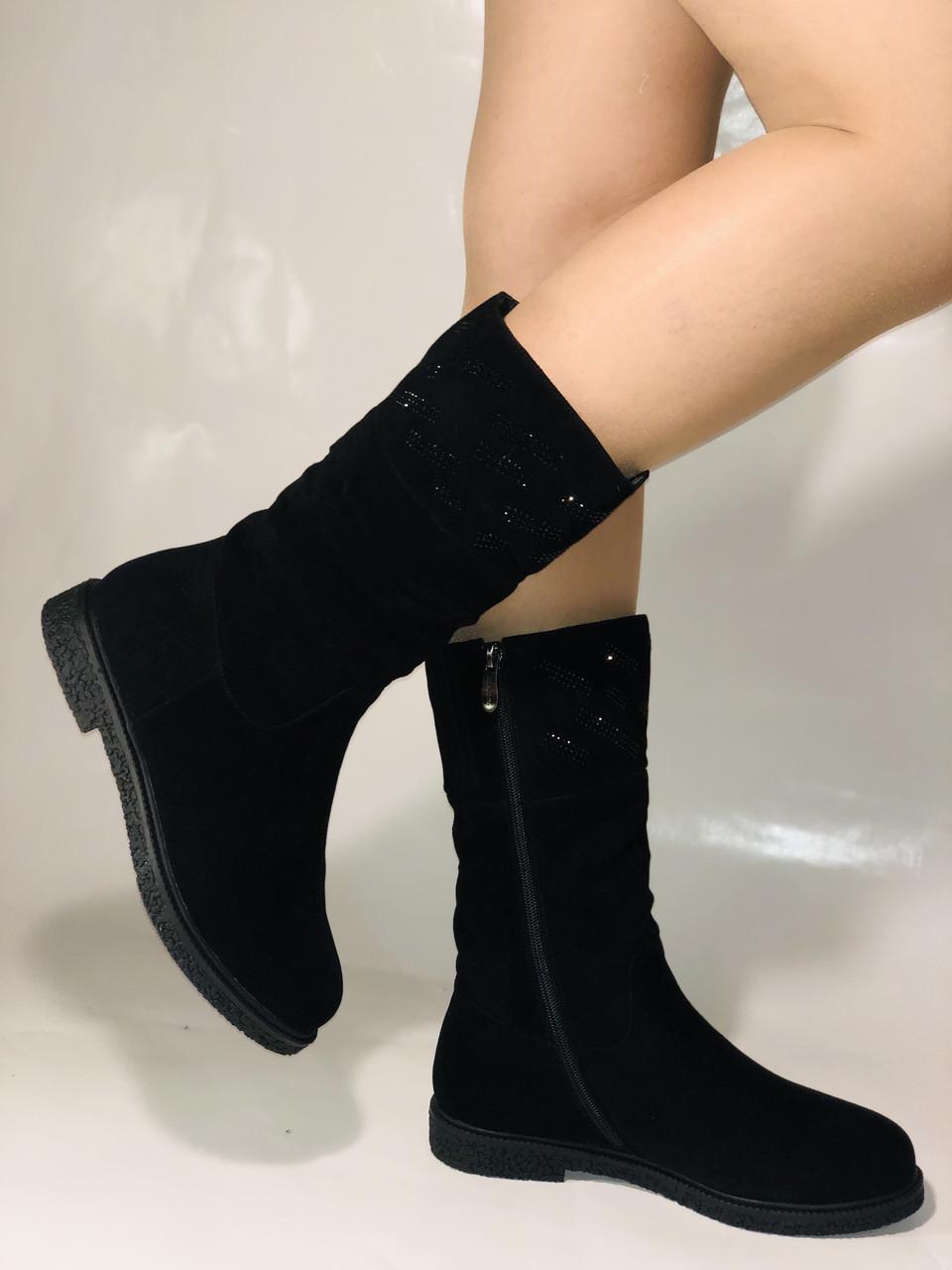 Полусапоги женские зимние Bescone р. 36 23,5 см Черный (2446) - фото 2 Полусапоги женские зимние Bescone р. 36 23,5 см Черный (2446) - фото 2