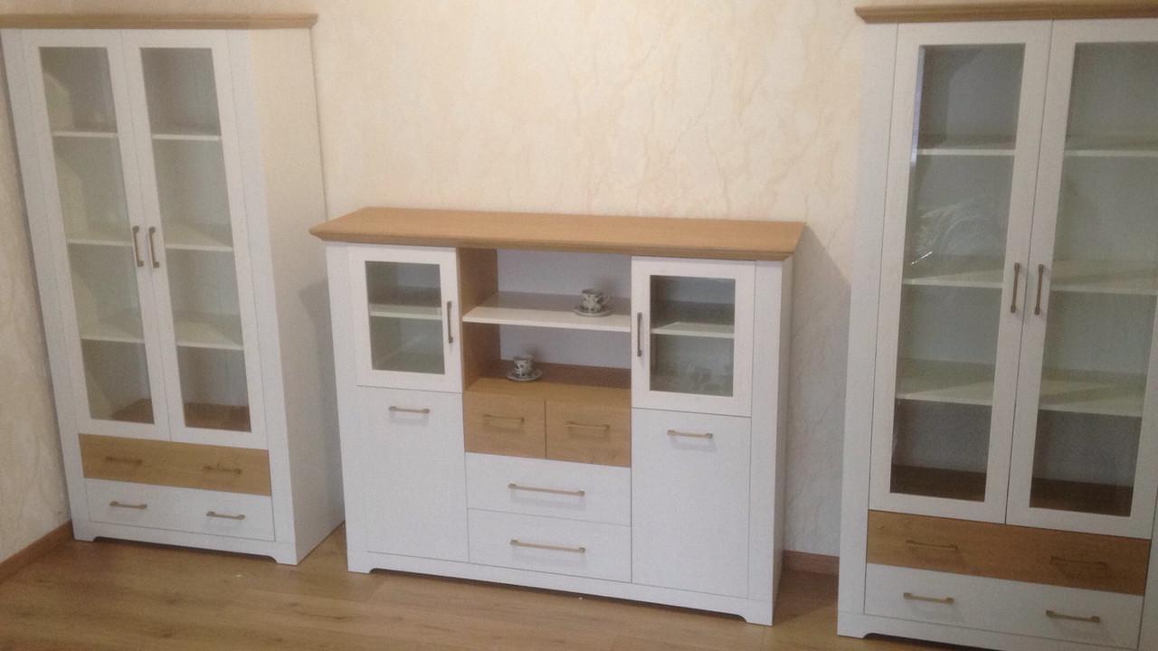 Комод-витрина Світ Меблів Валерио 4Д Ск 4Ш в гостиную/спальню 1640х450х1310 ДСП и МДФ Сосна водевиль/Дуб каменный - фото 4 Комод-витрина Світ Меблів Валерио 4Д Ск 4Ш в гостиную/спальню 1640х450х1310 ДСП и МДФ Сосна водевиль/Дуб каменный - фото 4