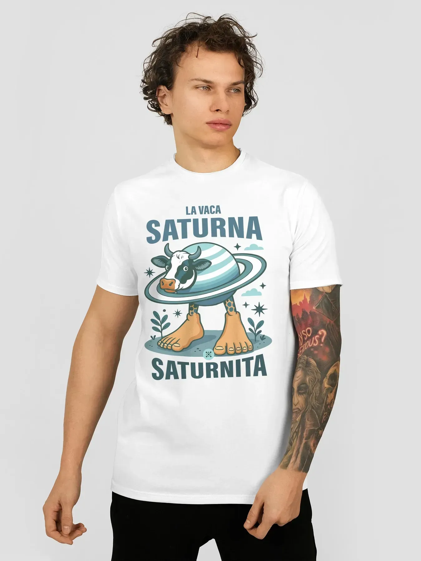 Футболка мужская "La Vaca Saturno" M Белый (27181494)
