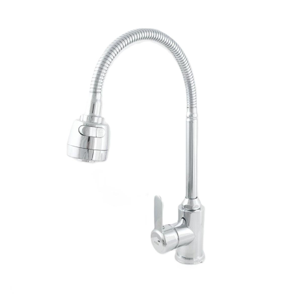 Кран для кухни с гибким изливом Rizo Хром (82004)