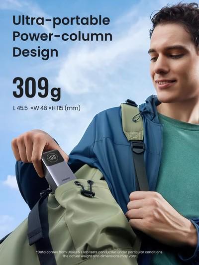 Повербанк Ugreen PB724 Nexode 12000 mAh 100W Gray (35526) - фото 7 Повербанк Ugreen PB724 Nexode 12000 mAh 100W Gray (35526) - фото 7