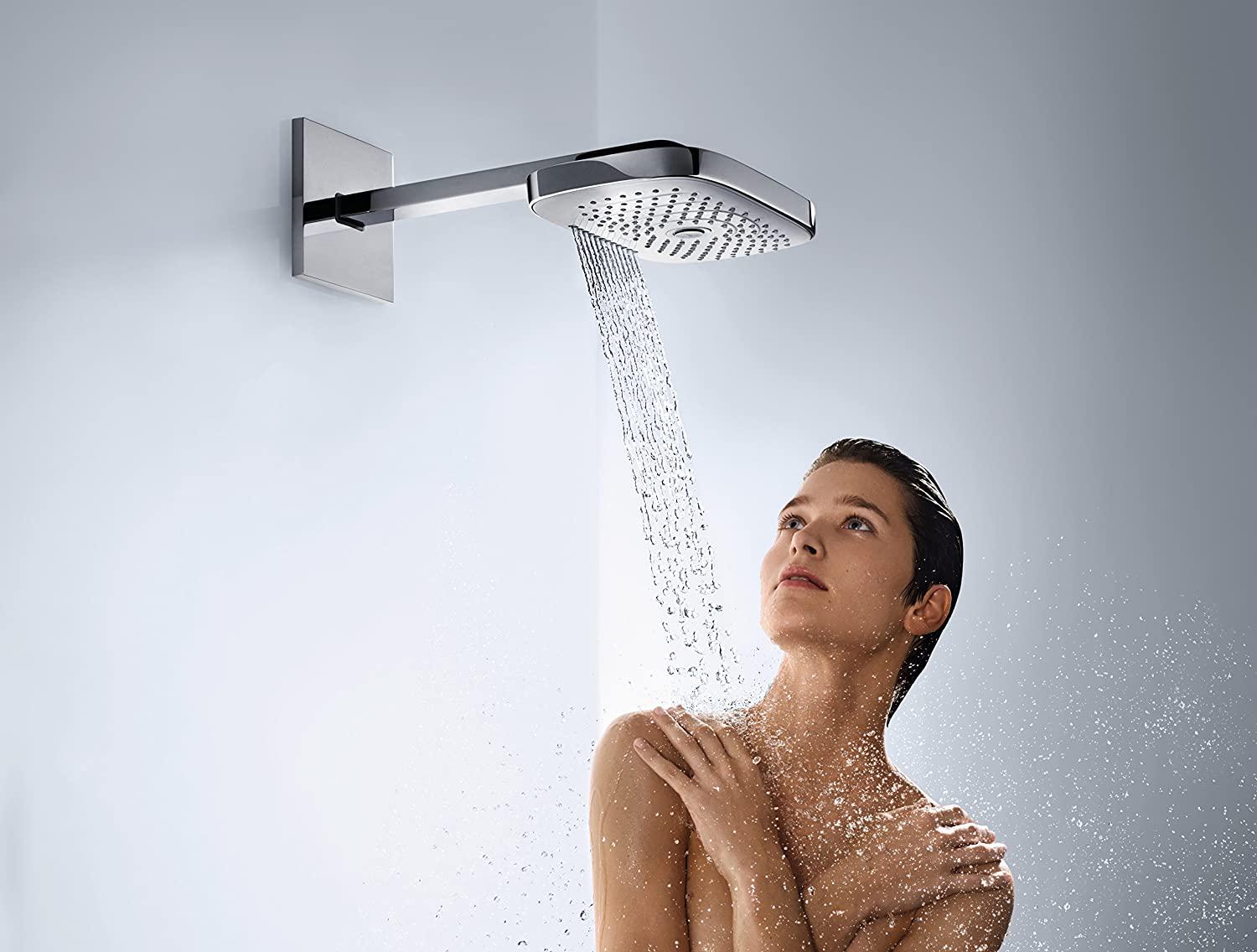 Верхний душ Hansgrohe Raindance Select E 26468400 318x191 мм с кронштейном Хром (94035) - фото 6