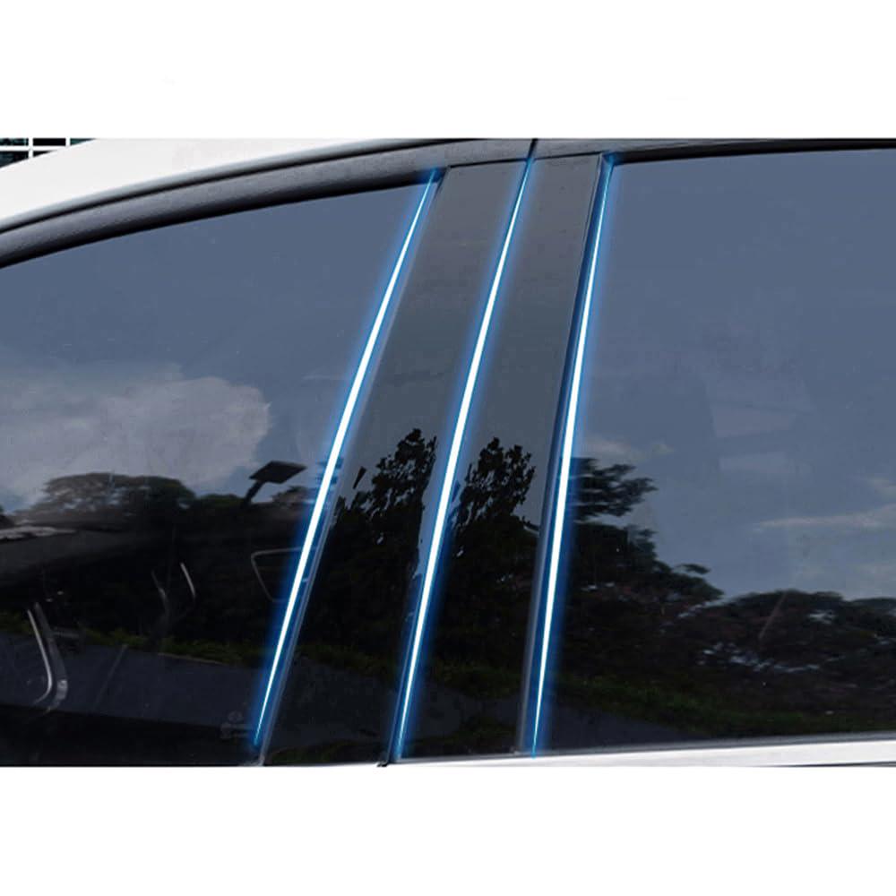 Накладки на стійки дверей Mitsubishi Outlander 3 6 шт. Чорний глянець (27985251) - фото 6 Накладки на стійки дверей Mitsubishi Outlander 3 6 шт. Чорний глянець (27985251) - фото 6