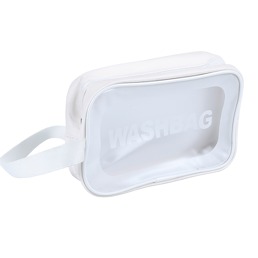 Косметичка дорожная Stenson Wasbdag R91535-XS 20х12х7 см Прозрачный/Белый (R91536)