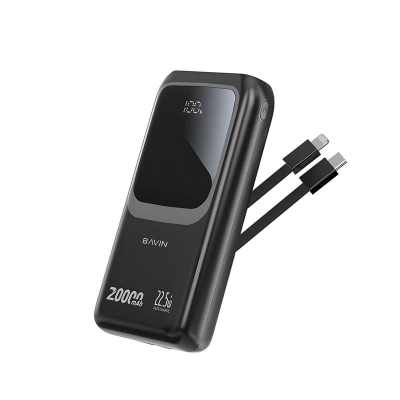 Повербанк BAVIN PC1030S 20000 mAh FAST CHARGING 22,5W Black (Y-PC1030S-BK) - фото 1