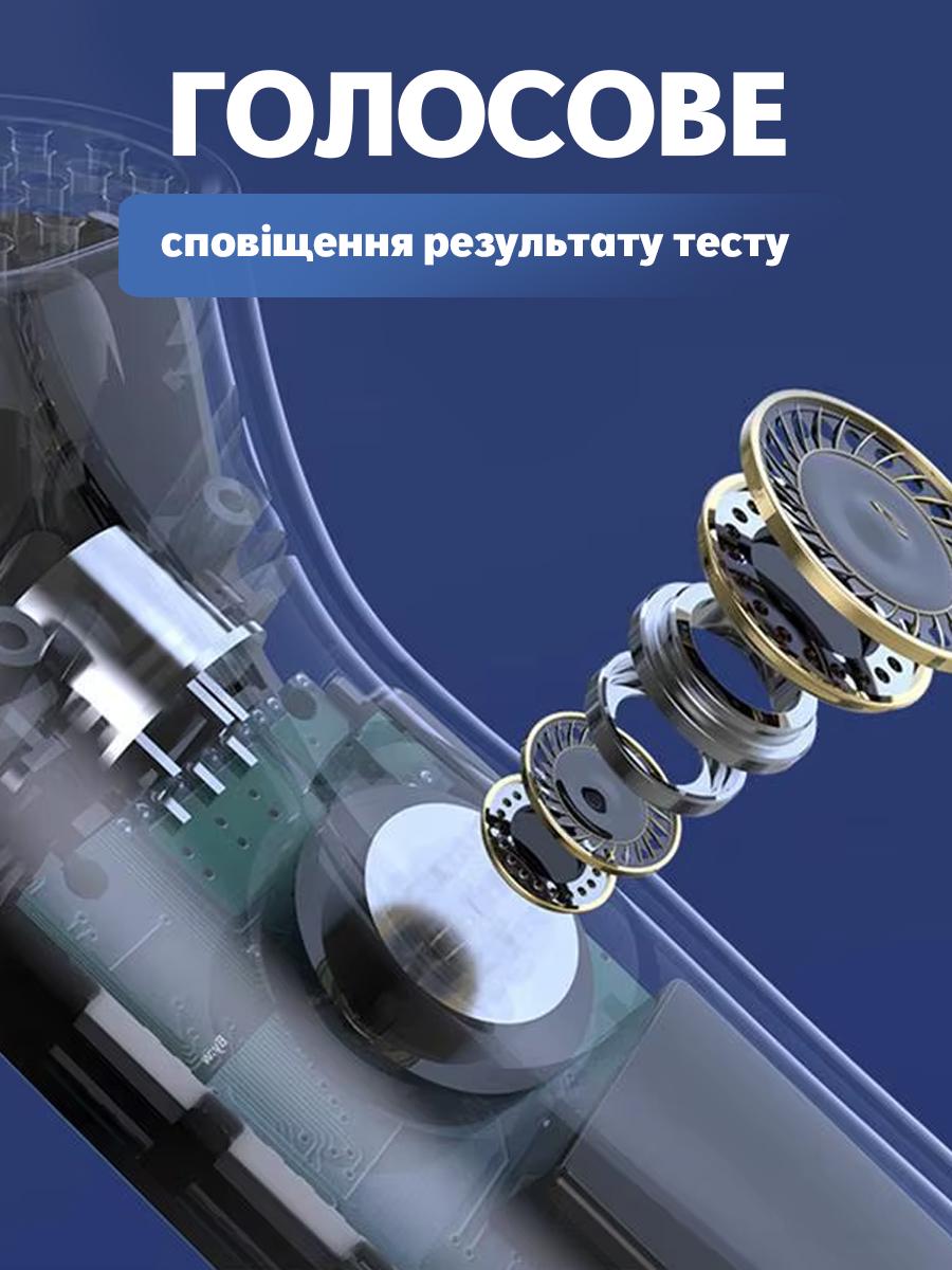 Алкотестер кишеньковий напівпровідниковий з дисплеєм для вимірювання проміле алкоголю MR998 Чорний (f720e3fc) - фото 4