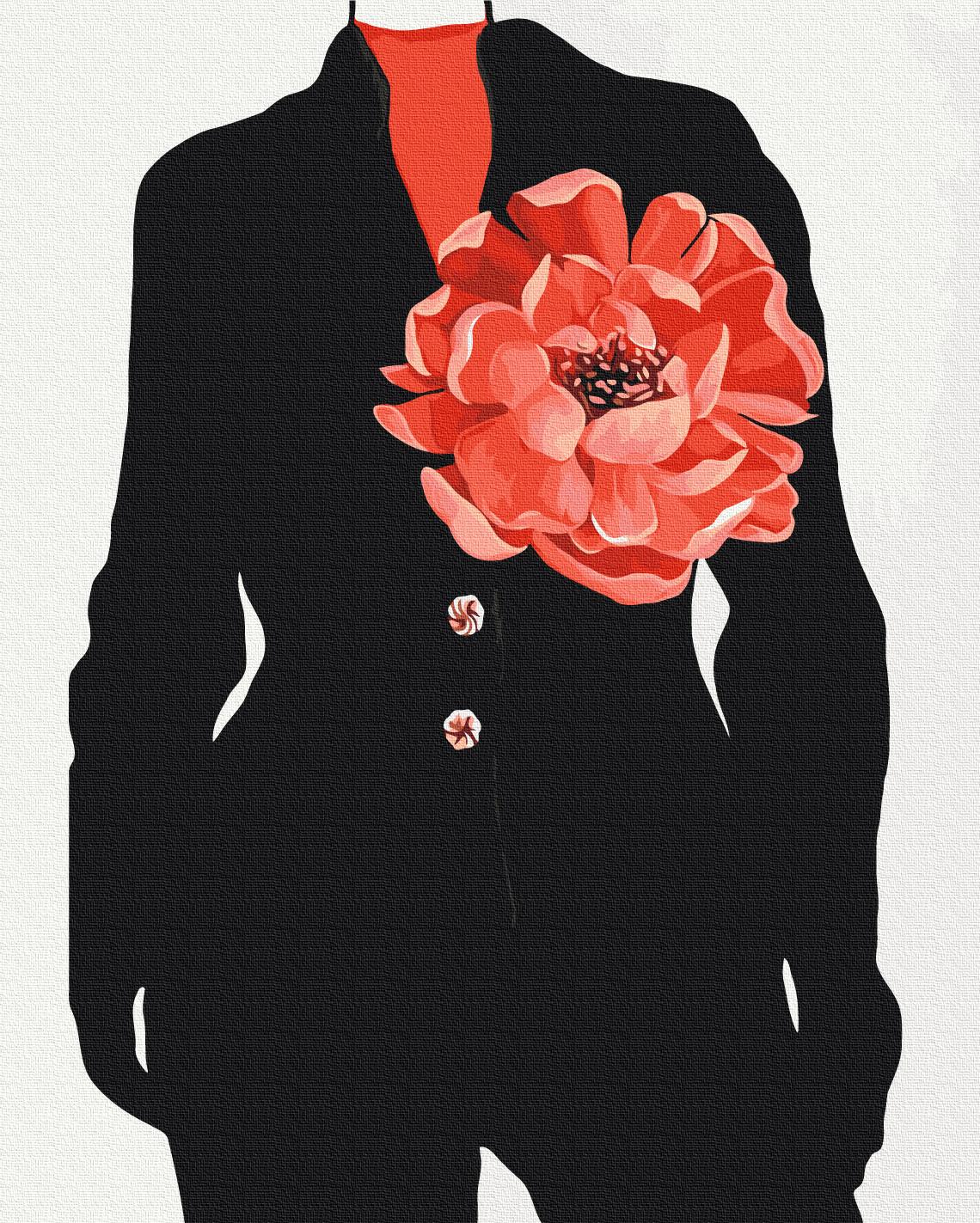 Картина по номерам Brushme Цветочный акцент 40x50 см (BS54061)