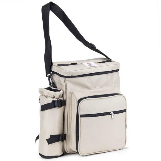 Сумка-рюкзак для пікніка Кемпінг на 2 особи 40х32 см Бежевий (0503-016)