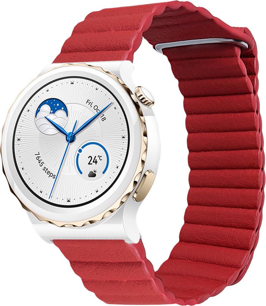 Ремінець шкіряний Genis для Huawei Watch GT3 Pro 43 мм Red (37981-2D) Ремінець шкіряний Genis для Huawei Watch GT3 Pro 43 мм Red (37981-2D)