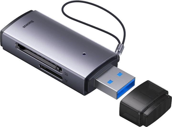 Картридер-зчитувач карт пам'яті BASEUS Lite Series USB-A to SD/TF Card Reader WKQX060013 (2334219438)