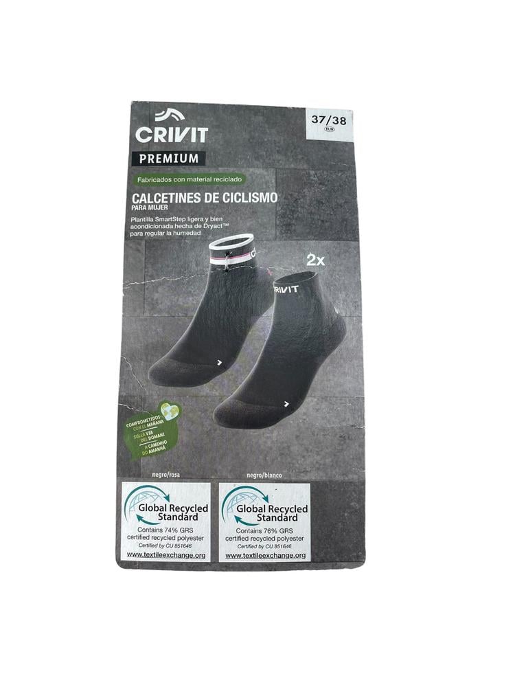 Шкарпетки Crivit 463517x10 2в1 2в1 жіночі р. 37/38 Чорний