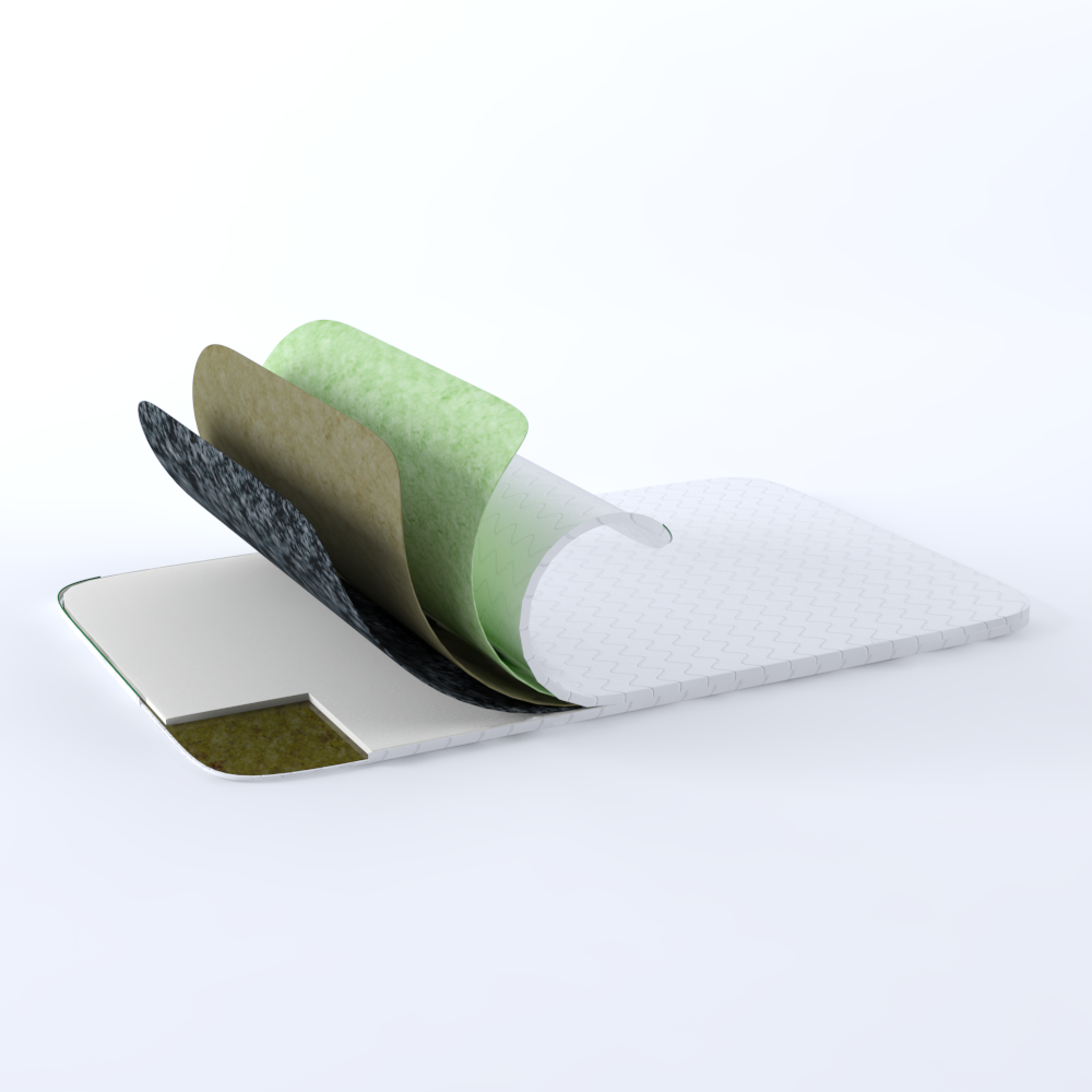 Матрац-топер тонкий GS Tea Standrt 180х190 см Білий (02022020-44-05)