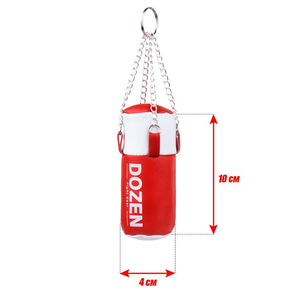 Брелок мини-мешок Dozen Light Mini Heavy Bag Красно-белый - фото 3 Брелок мини-мешок Dozen Light Mini Heavy Bag Красно-белый - фото 3
