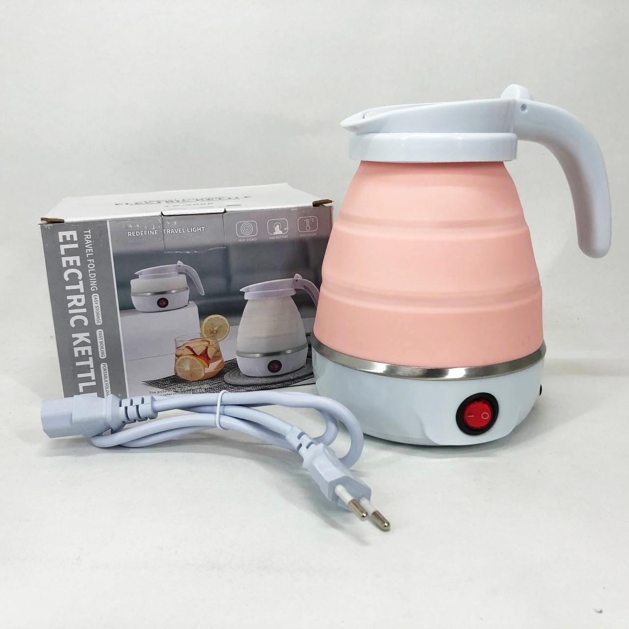 Электрочайник складной Travel Folding 600 мл Розовый - фото 3 Электрочайник складной Travel Folding 600 мл Розовый - фото 3
