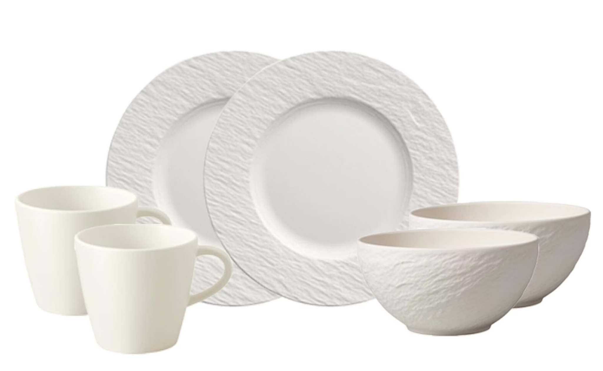 Набор посуды Villeroy & Boch Manufacture Rock White фарфор 6 предметов Белый (1042409072) Набор посуды Villeroy & Boch Manufacture Rock White фарфор 6 предметов Белый (1042409072)