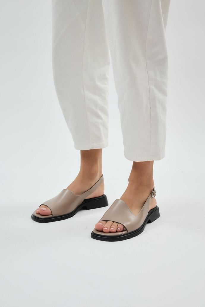 Босоножки женские LONZA кожаные р. 42 Бежевый (199911)