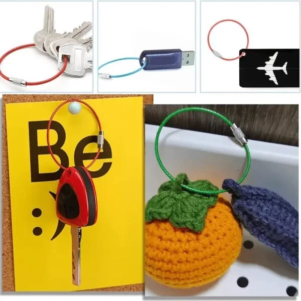 Брелок-тросик для ключей и других мелочей 20 шт. (C01255) - фото 11 Брелок-тросик для ключей и других мелочей 20 шт. (C01255) - фото 11