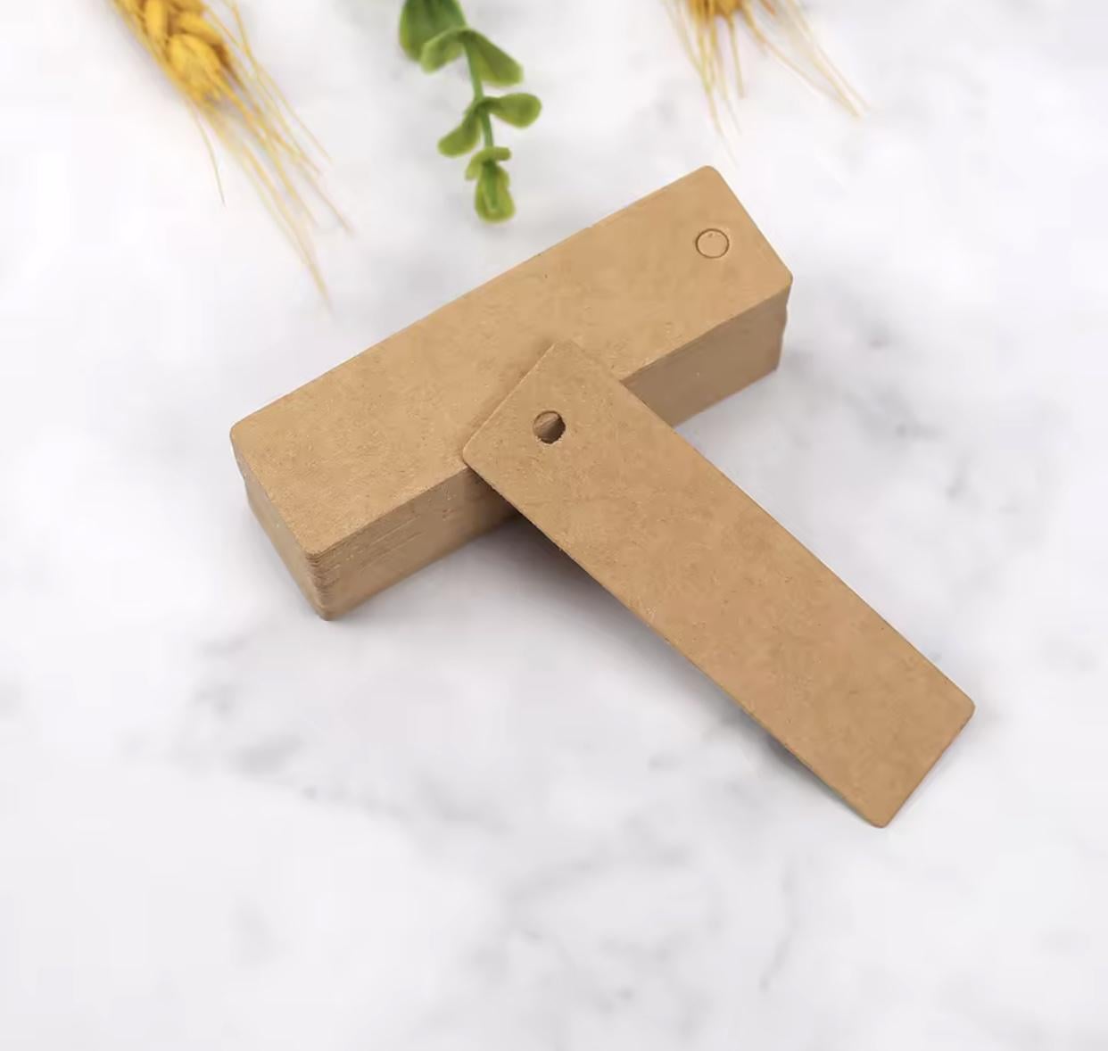 Картонная бирка 70x20 мм 50 шт. Крафт (33143115)