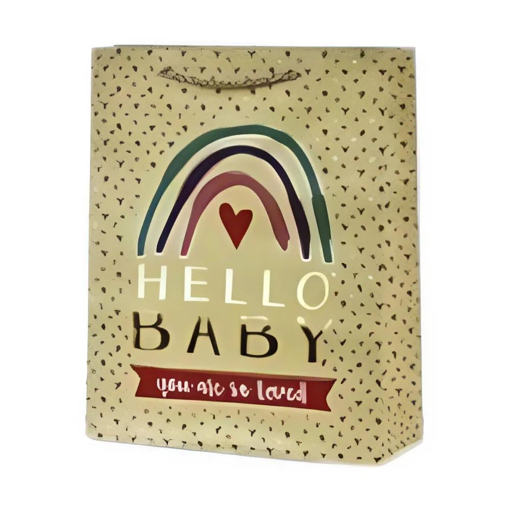 Подарочный пакет Stenson R33054-M Little one 26х32х10 см (6407db41)