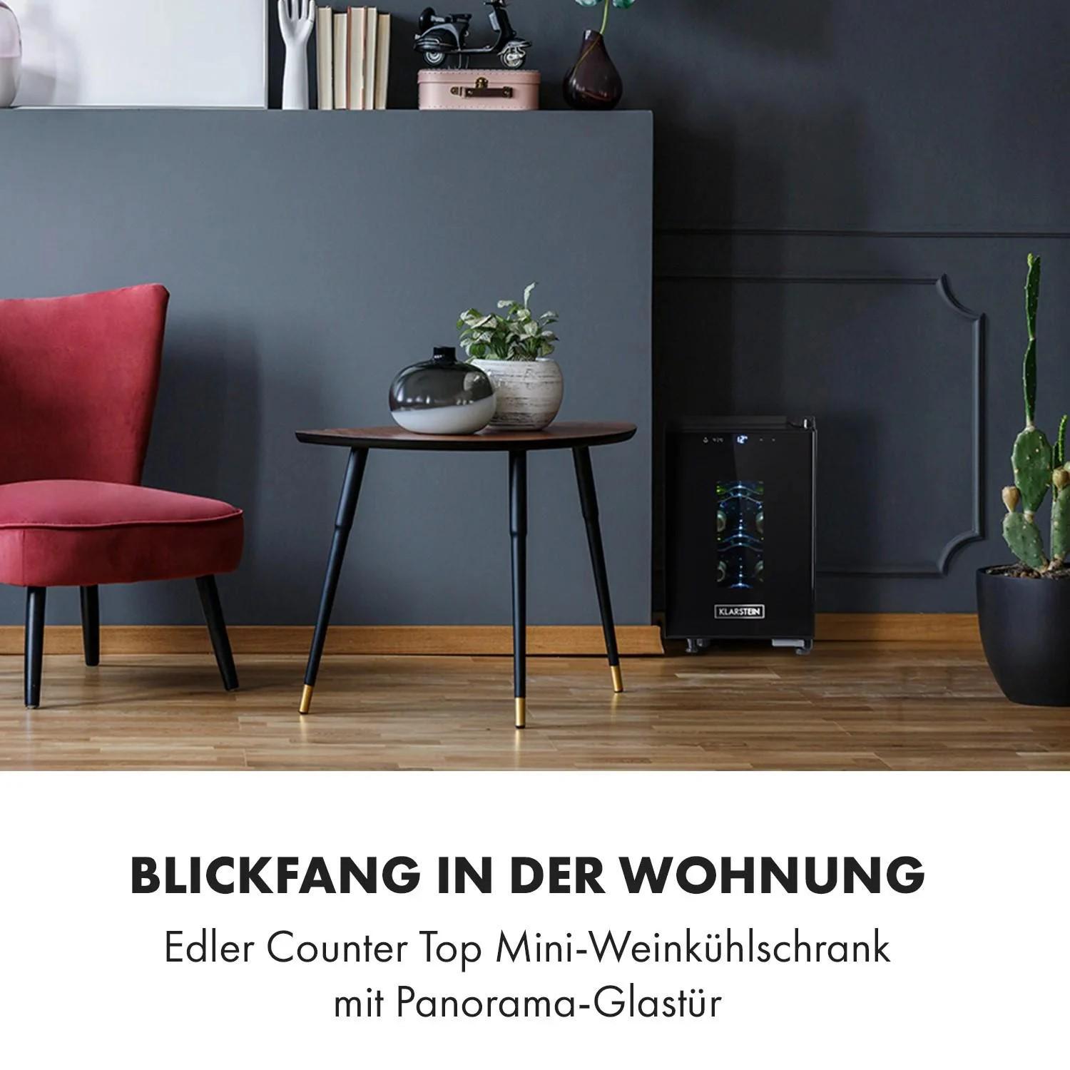 Винний холодильник KLARSTEIN Bellevin 6 Uno 17 л (10035858) - фото 2 Винний холодильник KLARSTEIN Bellevin 6 Uno 17 л (10035858) - фото 2