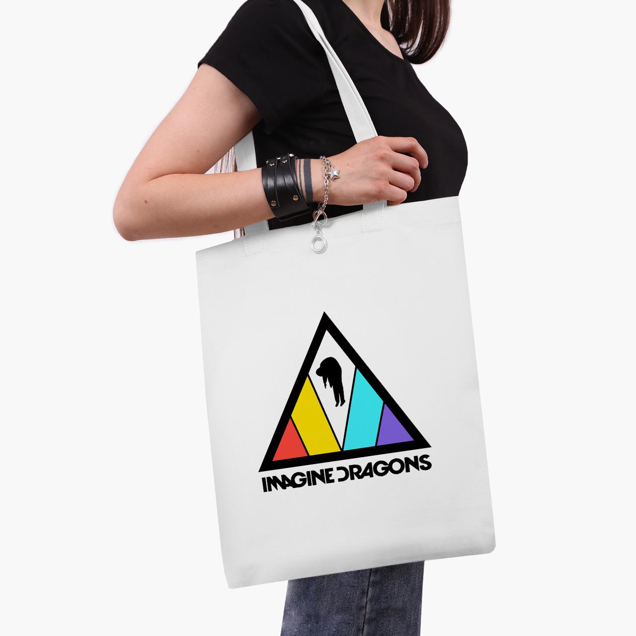 Эко сумка шоппер Imagine Dragons 41x35 см Белый (9227-2978-WT1)