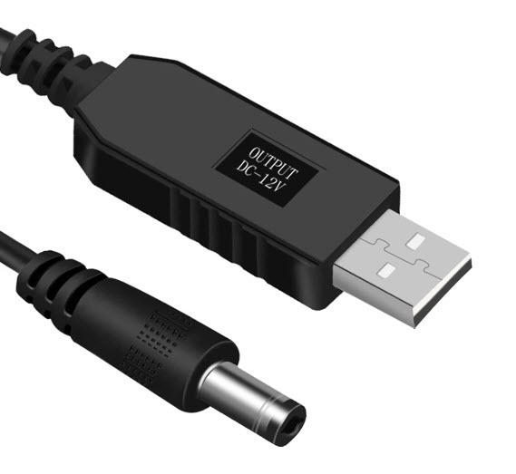 Кабель USB для роутера з перетворювачем напруги з 5 V на 12 V 0,5А - фото 3