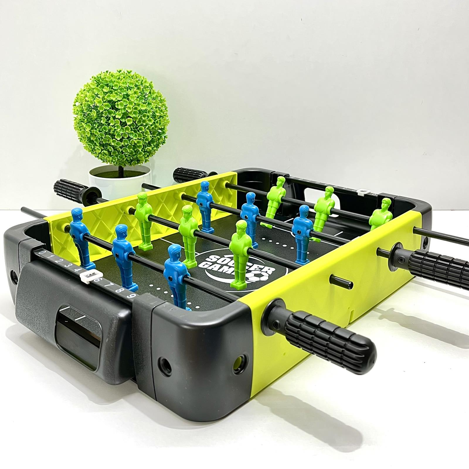 Настольный футбол 3в1 баскетбол/керлинг на штангах игровое поле 28,5-39,5 см мячи (960-3)