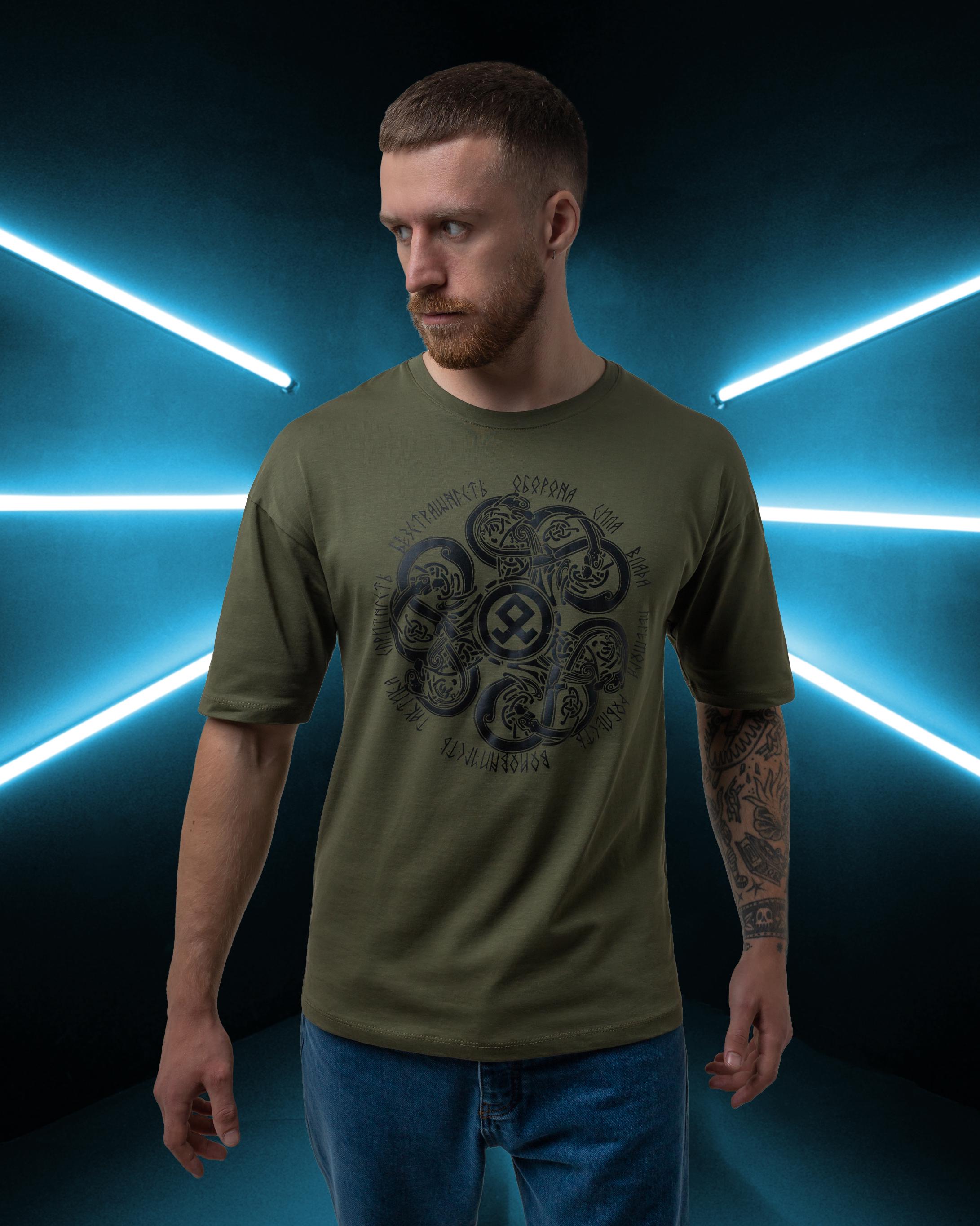 Футболка Bezet Сила XL Хаки