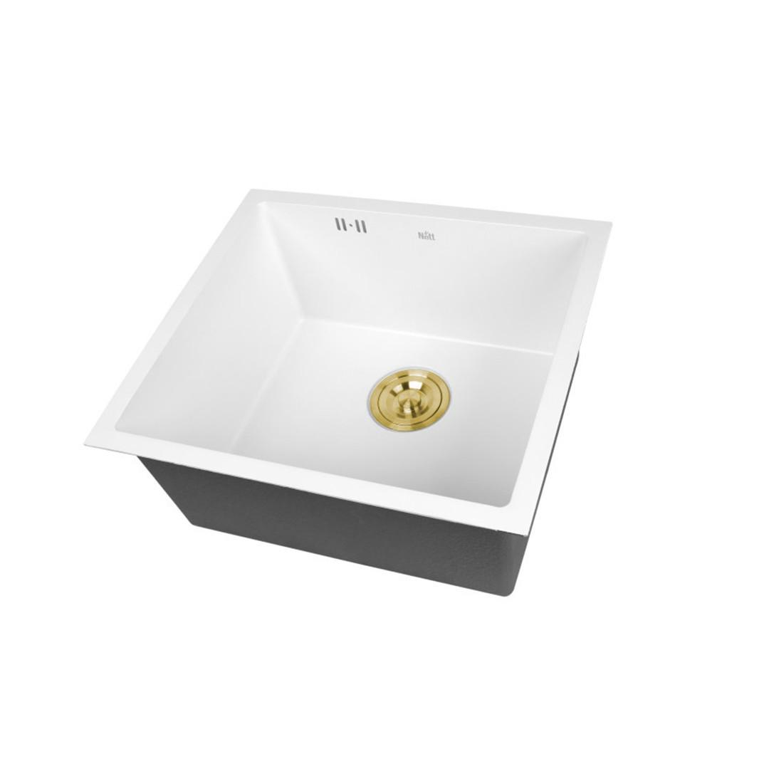 Мойка для кухни Nett NW-5045 из нержавеющей стали Белый (2999643070)