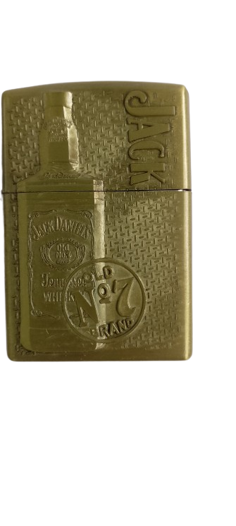 Зажигалка бензиновая карманная Whiskey Jack Daniels HL-464 Бронзовый (4220А)