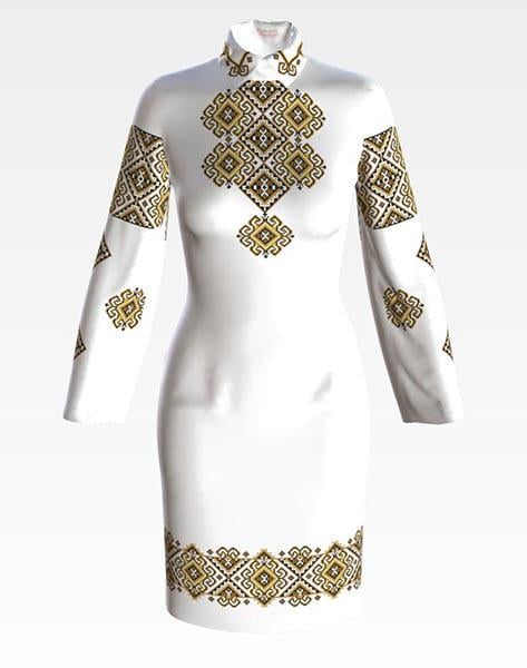 Заготовка женского платья ПЛ033 Кудрявая бесконечность для вышивки бисером и нитками из домотканого полотна Белый (ПЛ033дБ) Заготовка женского платья ПЛ033 Кудрявая бесконечность для вышивки бисером и нитками из домотканого полотна Белый (ПЛ033дБ)