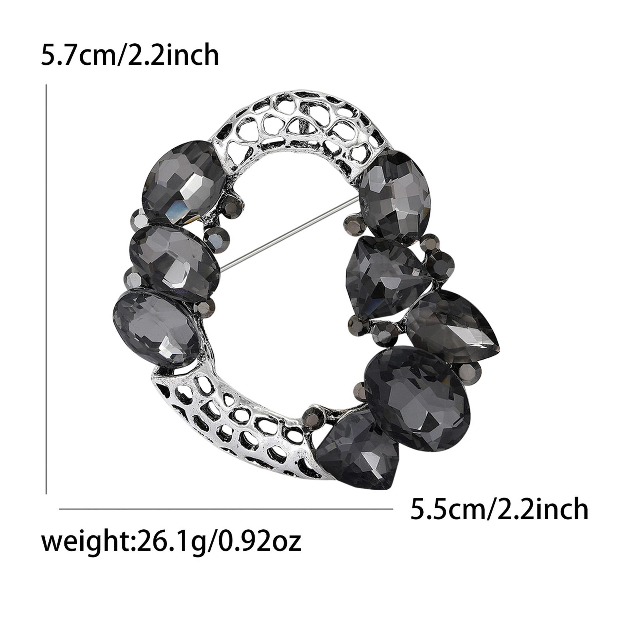 Брошка Овал з квітами 57x55 мм 26,1 г (158511315) - фото 2 Брошка Овал з квітами 57x55 мм 26,1 г (158511315) - фото 2